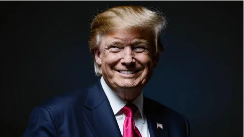 lachende trump